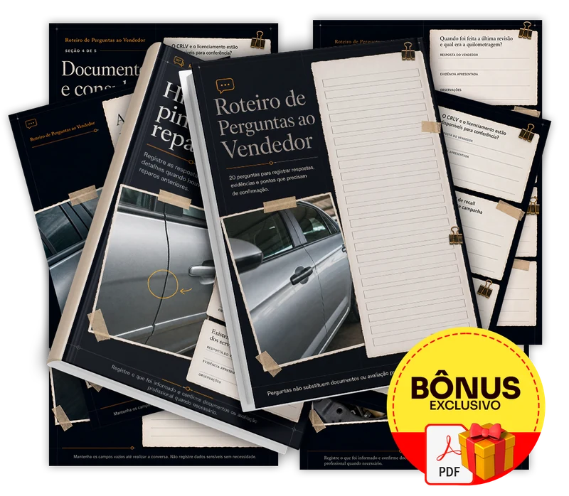 Bônus Roteiro de Perguntas ao Vendedor