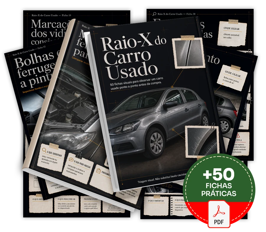 Raio-X do Carro Usado: o material principal com as 50 fichas