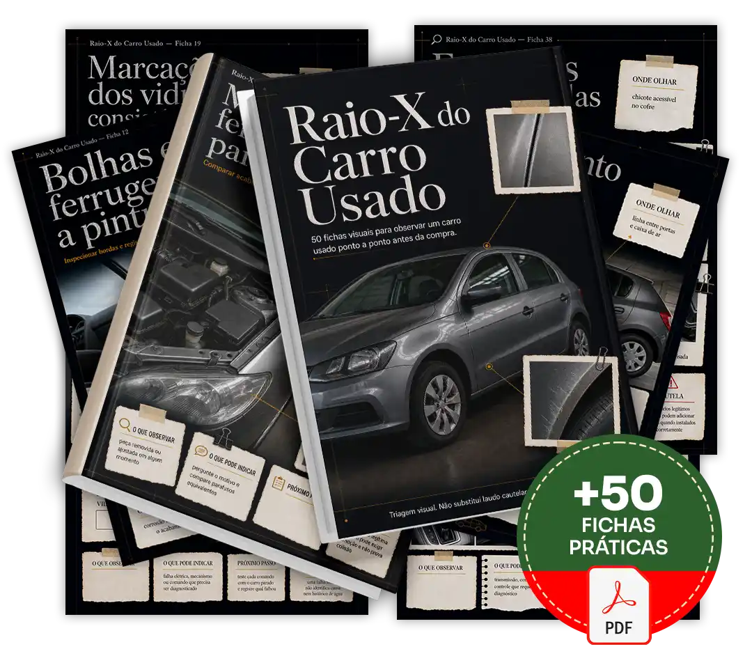 Raio-X do Carro Usado com 50 fichas visuais